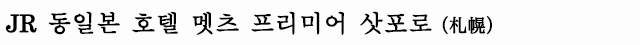 JR 동일본 호텔 메츠 프리미어 삿포로
